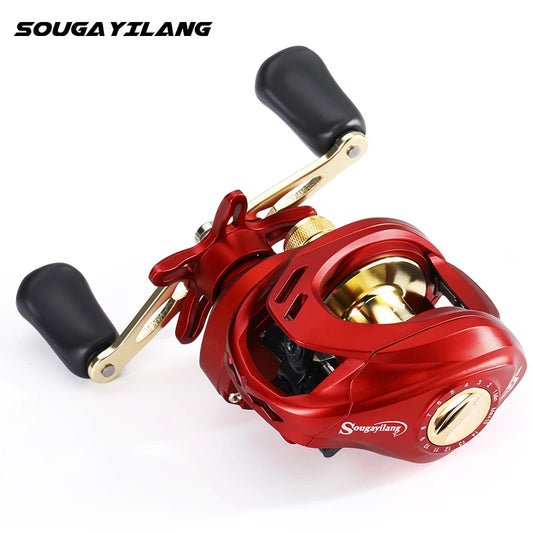 Sougayilang New Baitcasting Fishing Reel 7.2:1 Gear Ratio Magnetic Brake System Casting Fishing Reel Max Drag 8kg Fishing Reel