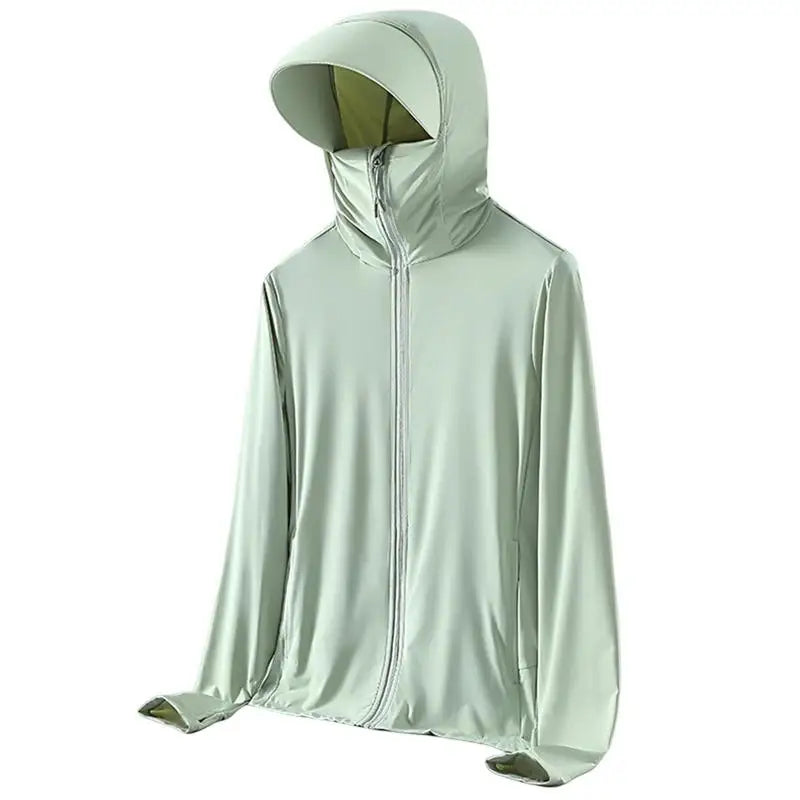 Sun Protection Jacket Long Sleeve UPF 50 Sun Protection Hoodie With Sun Hat UV Shirts Jacket SPF Shirt With Pockets For Hiking