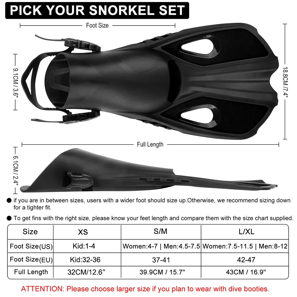 Snorkel Fin Adjustable  Kid