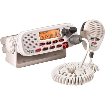 MR F45-D Fixed Mount VHF Marine Radio – 25 Watt VHF, Submersible, LCD Display, Noise Cancelling Microphone, NOAA