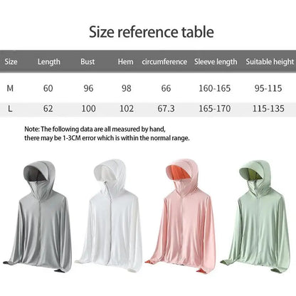 Sun Protection Jacket Long Sleeve UPF 50 Sun Protection Hoodie With Sun Hat UV Shirts Jacket SPF Shirt With Pockets For Hiking