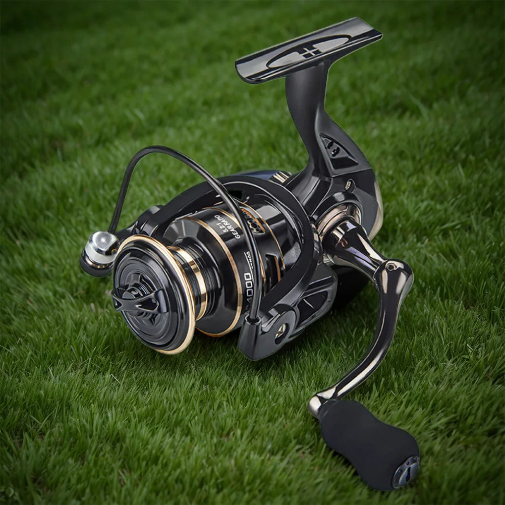 All Metal Casting Reel 5.2/1 Gear Ratio Spinning Fishing Reel All Purpose Fishing Spinning Reel for Sea Fishing Carp Fishing